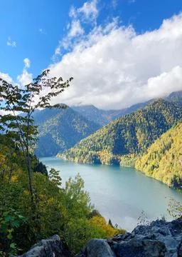 Mountain lake Stock Photos