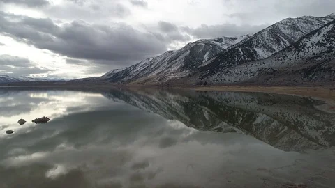 Mountain Lake Reflection Stock Footage 101042545