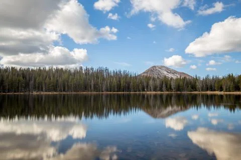 Mountain Lake Reflection Stock Photos