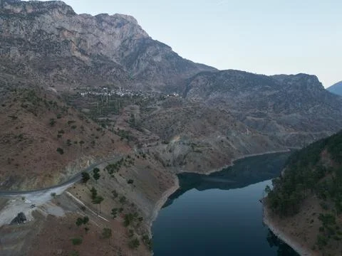Mountain lake reflection Stock Photos