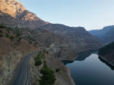 Mountain lake reflection Stock Photos