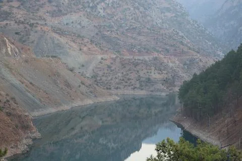 Mountain lake reflection Stock Photos
