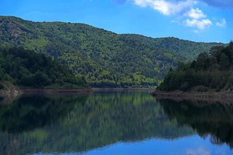 Mountain Lake Reflection. 스톡 사진