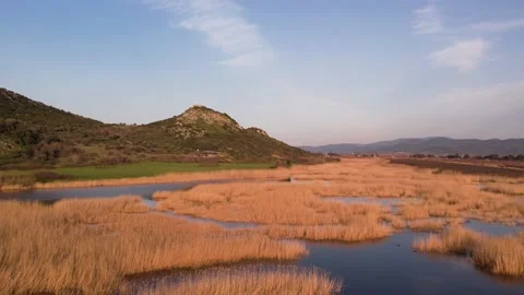 Mountain Lake reflection sky Stock Footage 172219773