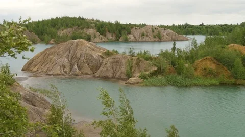 Mountain lake with reflection on the water. Stock Footage 78034995