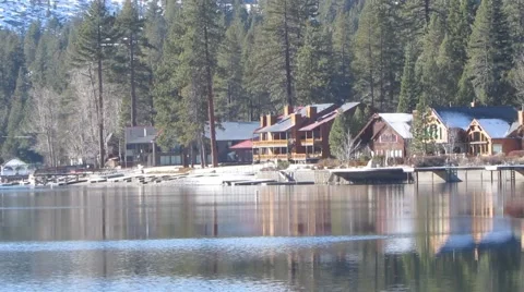 Mountain Lake Resort Stock Footage 45601968