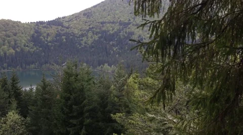 Mountain lake scenery Stock Footage 63379229