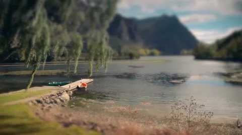 Mountain lake time-lapse Stock Footage 12426861