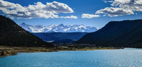 Mountain Lake Time Lapse Stock Footage 48522588