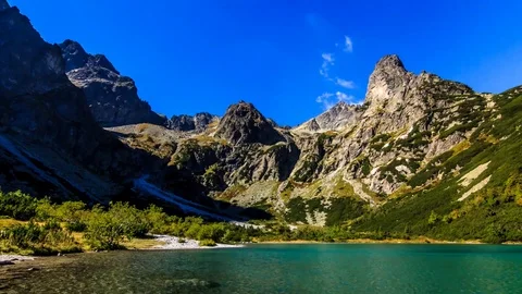 Mountain Lake Time Lapse Stock Footage 99117353