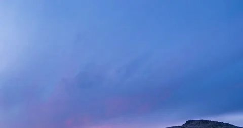 Mountain lake time lapse in summer or autumn. Wild nature and beautiful sunset Stock Footage 288935965
