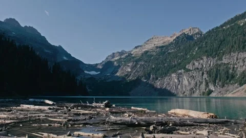 Mountain Lake Timelapse Stock Footage 259316125