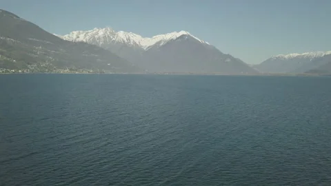 Mountain lake view from drone Vídeo Stock 147947688
