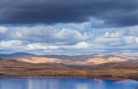 Mountain Lake View Stock Photos