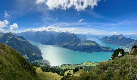 Mountain lakes at Stoos Stock Photos