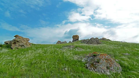 Mountain landscape. 4K. FULL HD, 4096x2304. Stock Footage 34311291