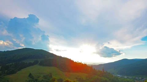 Mountain landscape. 4K. FULL HD, 4096x2304. Stock Footage 35069927