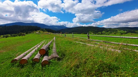 Mountain landscape. 4K. FULL HD, 4096x2304. Stock Footage 41519648