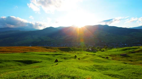 Mountain landscape. 4K. FULL HD, 4096x2304. Stock Footage 41651829