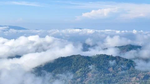 Mountain Landscape Above the Clouds Stock-Fotos