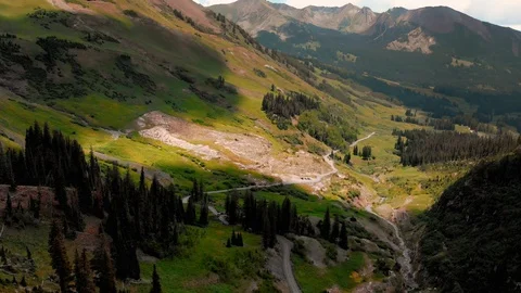 Mountain Landscape Aerial Stock Footage 93008604