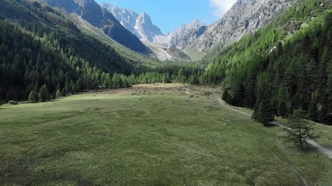 Mountain landscape aerial view Stock-Footage 96110770