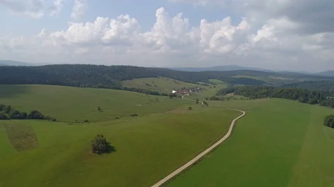 Mountain landscape, aerial view Stock Footage 123702865
