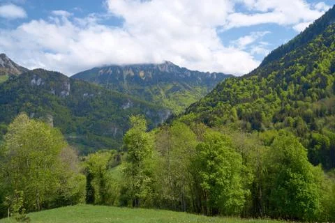 Mountain landscape in the Alps Stock Photos