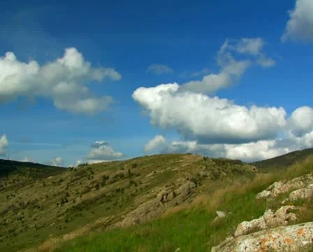 Mountain landscape and the clouds. Time lapse. #16 Stock Footage 10731669