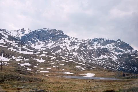 Mountain landscape and lake Stock Photos