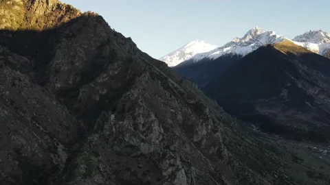Mountain landscape from a bird's eye view. Stock Footage 146409124
