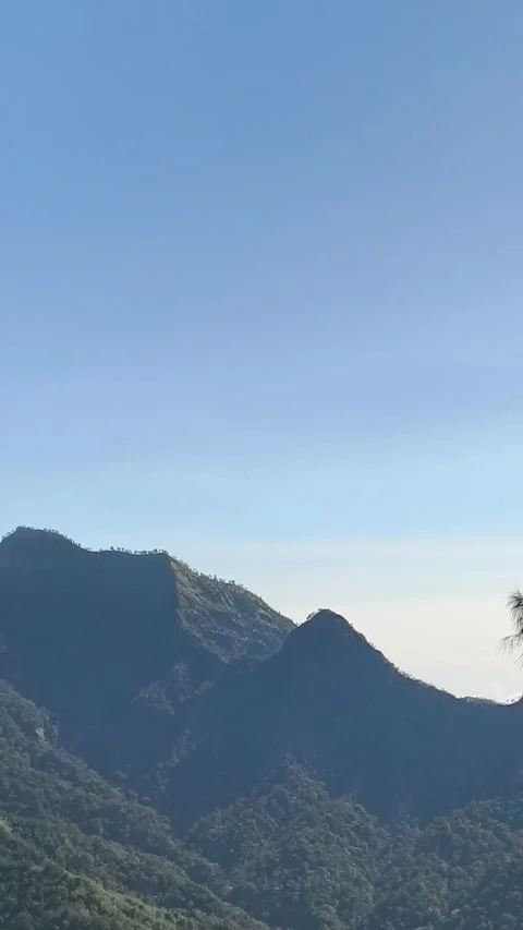 Mountain landscape with blue sky Stock Footage 339385672