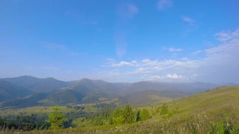 Mountain Landscape with Clouds Stock-Footage 70928914