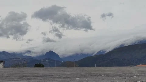 Mountain Landscape, Clouds over the Mountains. Stock Footage 188442437