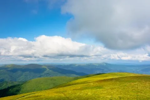 Mountain landscape with clouds Stock Photos