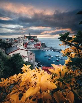 Mountain landscape with clouds Stock Photos