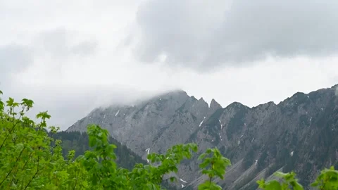 Mountain landscape at cloudy day. Stone and rocks. Stock Footage 267316224