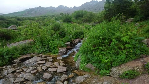 Mountain landscape in cloudy weather Stock-Footage 282348975