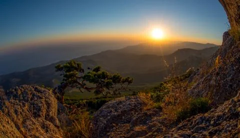 Mountain landscape Crimea Stock Photos