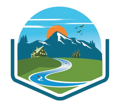 Mountain landscape design vector Stock Illustration