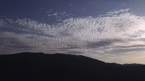 Mountain landscape with dramatic clouds Fotos Stock