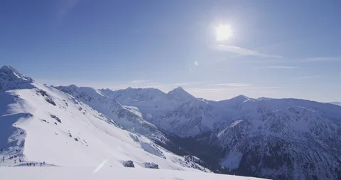 Mountain landscape during winter 1 Stock Footage 90497194