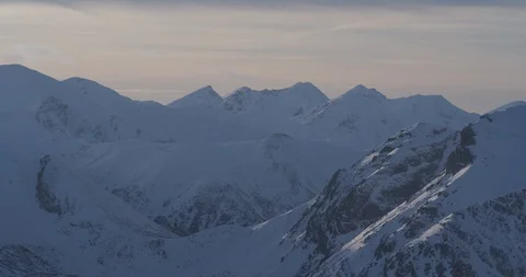 Mountain landscape during winter 10 Stock Footage 90642681