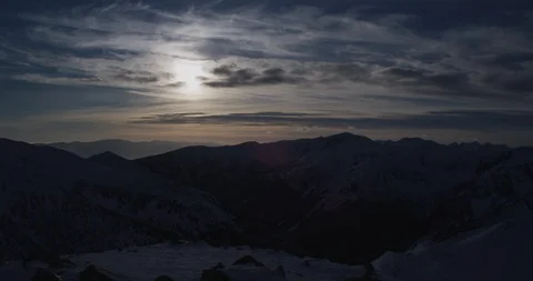 Mountain landscape during winter 11 Stock Footage 90644438