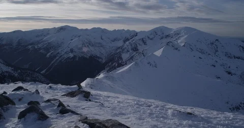 Mountain landscape during winter 17 Stock Footage 90678523