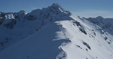 Mountain landscape during winter 6 Stock Footage 90531361