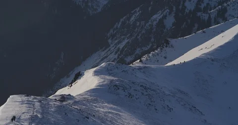 Mountain landscape during winter 9 Stock Footage 90642671