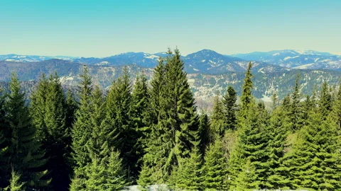 Mountain landscape during winter Stock-Footage 307673788