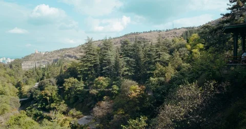 Mountain landscape in Georgia Stock Footage 121635030
