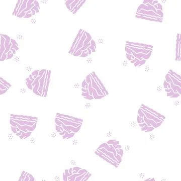 Mountain landscape glyph seamless pattern Illustrazione stock